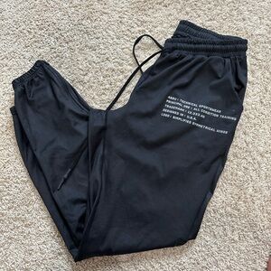 ASRV Black Technical Sportswear Joggers
